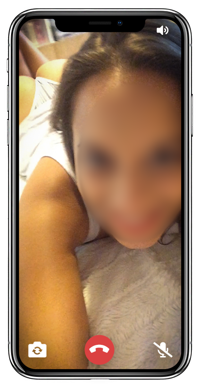 Image de téléphone avec membre sexy en webcam